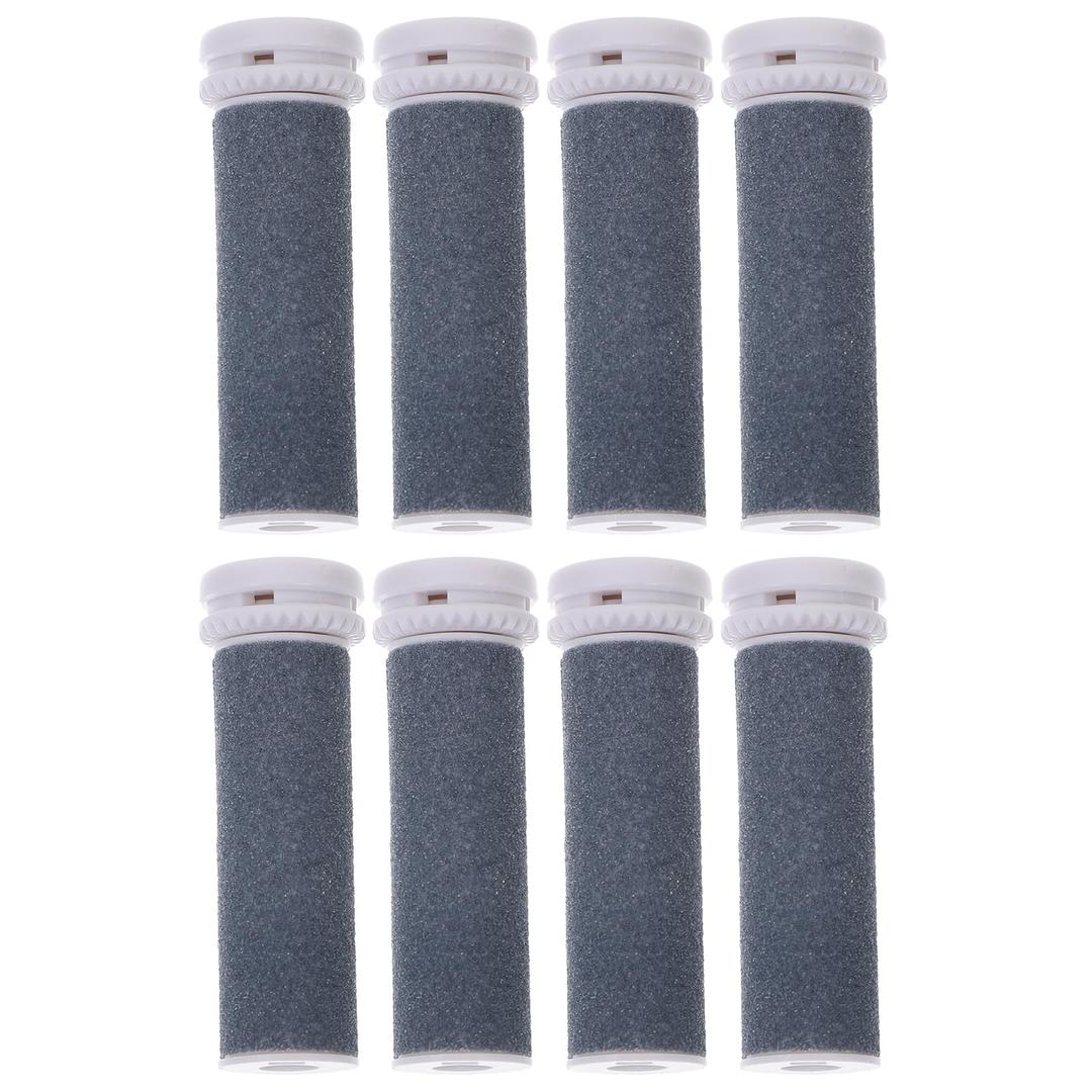 8Pcs Extra Coarse Replacement Roller Heads for Electric Foot File, Callues Remover Tool, Compatible with Multiple Brands, Easy to Use for Home Foot Care