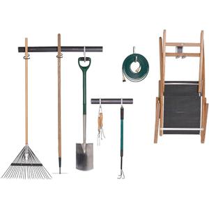 Neatfreak Neat-Trax 12 Piece Heavy Duty Garage Organizer System  Wall Mounted Tool Storage Rack with Hooks for Easy Garage Organization. Storage Utility Hook System for Garage - Home - Shed - Shop