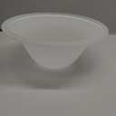 Giluta Small Floor Lamp Glass Shade Replacement Globe -Fitting Opening 1.625" Modern Alabaster Style Light Fixture Shade, Height: 4.13 inch, Width: 9.45 inch. Lipless