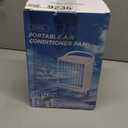 Small Air Conditioner Ice Fan Blow Cold Air USB Mini AC Air Portable Conditioners 2 Spray Ports 3 Wind Speed & 7 Colorful LED Light Cool Mist &Timer Evaporative Air Cooler for Bedroom/Home/Office