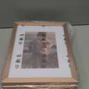 KINLINK 8x10 Picture Frame Rose Gold Set of 4, Wooden Photo Frames Matted 5x7 with Plexiglass for 5x7 with Mat or 8x10 without Mat for Table and Wall Display