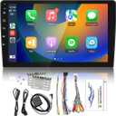Car Stereo Carplay Android Auto WiFi MP5 Player 2 Din 10 Inch for Android 8.1 GPS Navigation RAM1G ROM16G Universal Car Radio Auto-Video Mirrorlink Smart Radio
