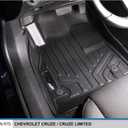 SMARTLINER Custom Fit Floor Mats 2 Row Liner Set for 2011-2015 Chevrolet Cruze