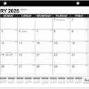 GuassLee Desk Calendar 2026-2027 - 17"  11.5" Desktop Calendar 18 Months Runs from Jan. 2026 to Jun. 2027 with Julian Date for Home School Office Desk Top Organizing