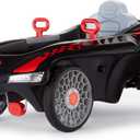Little Tikes Jett Car Racer Black, Ride On Car with Adjustable Seat Back, Dual Handle Rear Wheel Steering, Racing Control, Kid Powered Fun, Great Gift for Kids, Toys for Girls Boys Ages 3-10 Years