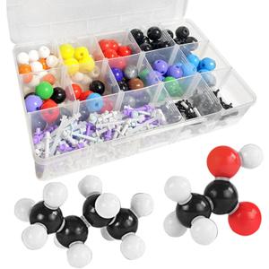 444 Pcs Organic Chemistry Model Kit for Organic and Inorganic Chemistry Learning, Molecular Model Kit, Experiment Molecular Mesh for Learning and Raising Space Imagination, A Fullerene Set