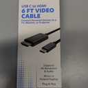 ZGEAR Connect USB-C to HDMI 6 FT Video Cable – 4K Resolution, Plug & Play