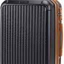 LIGHT FLIGHT Carry On Luggage 22x14x9 Airline Approved Suitcase,Black/Brown
20" Expandable Carry On Suitcases with Wheels, Lightweight Luggage, Durable Hard ShellRolling Suit Case for Men Women Travel