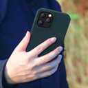 MXX for iPhone 12 pro Max Case, Soft Silicone Case with Scratch Resistant - Full Camera Protection Anti-Scratch Microfiber Lining Full-Body Protective 12 pro Max Phone Case 6.7"- Midnight Green