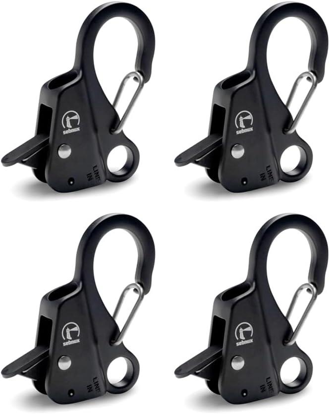 Quick Release Boat Fender Clip Boat Bumper Clip (Black)