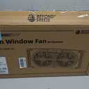 BEYOND BREEZE Twin Window Fan with Reversible Airflow, 9-Inch Window Fan with Timer, Remote Control and 3 Speeds, Expandable Window Exchaust Fans for Home Bedroom