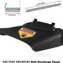 731-07131 Lawn Mower Side Discharge Chute, Compatible with MTD, Cub Cad, Craftsman, Murray Hand-Pushed Lawn Mower, Also for Troy Bilt Mower TB110, TB130, TB200, TB230, TB240, etc, Replaces 731-7131