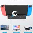 iPLYGAM Switch Dock for Nintendo Switch1/OLED, Portable Switch Docking Station with 4K HDMI/USB Port/Type Port, Replacement for Nintendo Dock Charging Stand (NO Cable Included)