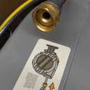 GLAHODEN Retractable Garden Hose Reel - 1/2 in x 130 ft Upgraded UV Resistant Automatic Wall Mounted Water Hose Reel 3/4 in Brass Fitting 9 Pattern Nozzle Any Length Lock Slow Retraction 180Swivel