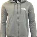 THE NORTH FACE Men's Full Zip Cotton Blend Hooded Sweatshirt, (Large, Tnf Medium Grey Heather)