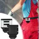 2 x Drill Holder For Tool Belt,Drill Belt Clip,Drill Holster,Tape Measure Holder, Fits Up to 2.7" Belt(Black)