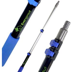 EVERSPROUT 3 Foot Telescopic Extension Pole | Lightweight Sturdy Aluminum Handle | Easy to Use Flip-Tab Lock Mechanism | Twist-On Metal Tip Works for Squeegee, Duster, Paint Roller (Pole only)