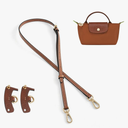 Jiesinlov Leather Bag Shoulder Strap Replacement Crossbody Adjustable Conversion Kit Fit for Mini Pouch