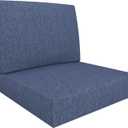 Covers & All Outdoor Deep Seat Cushion for Patio Furniture, 28.5 x 28.5 x 5 Inch High-Density Foam Patio Chair Cushion with Water-Repellent & UV-Resistant Cover, Tear-Resistant Seat & Back Cushion