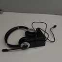 Wireless Headset with Mic for Work, Bluetooth Headset with Microphone, AI Noise Canceling Mic & USB Dongle, V6.0 Wireless Headphones with Mic Mute & Charging Dock for PC/Cell Phones/Call Center/Teams (Black&Silver)