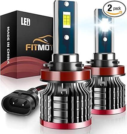 Pulilang H11/H8/H9/H16 LED Headlight Bulb Pack of 2