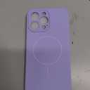 Miracase Magnetic for iPhone 16 Pro Max Case, [Soft Anti-Scratch Microfiber Lining], Compatible with MagSafe, Liquid Silicone Case Shockproof Drop Protection Phone Case for 16 ProMax,Light Purple