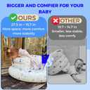 Inflatable Baby Seat and Floor Chair, Sit Me Up for Infants 648 Months, Infant Support Seat, Color Your Own Animal,Print Inflatable Chair