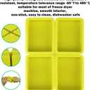 Vodolo Freeze Dryer Tray Dividers Silicone - Rectangle Freeze Dryer Accessories for Dairy, Eggs, Ice Cream, Paste Food