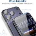 2 x amFilm Auto-Alignment OneTouch Screen Protector for iPhone 17 Pro Max [6.9"] + Camera Lens Protector | Bubble Free | 9H Tempered Glass + Anti-Scratch + Drop Protection | FHD Clarity | Case Friendly