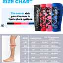 Soccer Shin Guards Kids Youth, Ski Shin Guard Sleeves for Boys Girls Adults Men Women, Protective Soccer Equipment for 2-18 Years Old Boys Girls, High Impact Resistant Breathable Comfortable