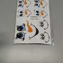 Christmas Face Rub on Transfers Decals Stickers for Crafts Ornaments Large 5 Inch Vinyl Snowman Faces Eyes Pitcher Transparent Decal for Ornaments Glass Drinking Cups Wood Balls (Cute72)