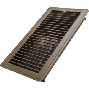 6x12 Inch Floor Register - Heavy Duty Steel Walkable Floor Vents - Easy Adjust Air Supply Lever - Vent Covers for Home (Brown)