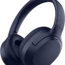 Hybrid Active Noise Cancelling Headphones, Wireless Over Ear Bluetooth Headphones with Mic, 40H Playtime, Hi-Res Audio, Deep Bass, Foldable Comfort Fit Ear Cups for Travel, Office, Home (Blue)