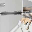 12" Valet Rod for Closet Pull Out (1 Pack, Black)