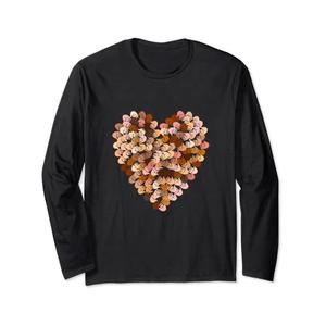 Melanin Hands Heart Valentines Day Black History Month 2022 Long Sleeve T-Shirt Size L