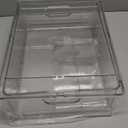 LALASTAR Refrigerator Organizer Bin with Pull-out Drawer, Large Fridge Organizer and Storage Clear, Stackable Pantry Organizer with Handle, BPA Free, 1 Pack, 6.34QT