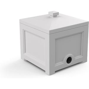 Mayne Inc 5858-W Fairfield Garden Hose White Storage Bin, White 