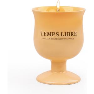 INGOFIN Aromatherapy Candles for Home Scented - Stress Relief Candle Gifts, Natural Wax Candles with Floral Scents, Candle Set for Spa, Bath, Yoga, Home Decor Candle, Light Orange