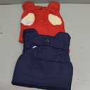 Syhood 2 Pieces Dog Jacket 2 Layers Fleece Lined Dog Jacket Warm Soft Windproof Small Pet Coat for Winter Cold Weather(M, Navy, Red)