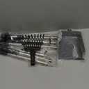 Heeyoo Dog Pooper Scooper, Dog Poop Tray and Rake Set, Pet Waste Removal Scoop with Long Adjustable Sectional Stainless Handles (Silver/Black)