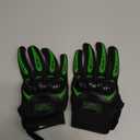 COFIT Motorcycle Gloves Breathable, Touchscreen Motorbike Gloves Anti-slip with Good Grip Hard Knuckles Protection for Men Women Motocross, BMX ATV MTB Cycling, Road Racing - Green M