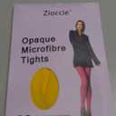 80 Denier Microfibre Tights for Women Soft Semi Opaque Solid Color High Waist Footed Pantyhose (One Size, Lemon Yellow)