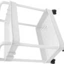 TOGEVAL Rolling Storage Cart with Wheels Organization Trolley for Kitchen Bathroom Laundry Room Versatile Sturdy and Stylish White Design for Efficient Space Management