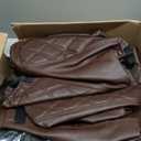 NOKINS Golf Cart Seat Covers for EZGO TXT 1994-2013/EZGO RXV, Vinyl Front&Rear Seat Cover with Flip-Up Armrests kit, with Cup Holder, for 1" Square Tube (Brown&Brown 8438)