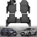 Original Floor Mats for 2022-2025 Lexus NX NX250/ NX350/ NX350h - Custom Fit All Weather TPE Heavy Duty Car Mats 1st and 2nd Row for NX Accessories