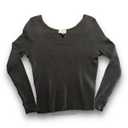 Universal Thread Women's Ribbed Long Sleeve Scoop Neck T-Shirt XS, Coffee