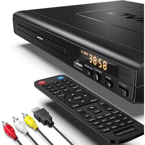 DVD Players for TV with HDMI, DVD Players That Play All Regions, Simple DVD Player for Elderly, CD Player for Home Stereo System, Included HDMI and RCA Cable DVD Players for TV with HDMI, DVD Players That Play All Regions, Simple DVD Player for Elderly, CD Player for Home Stereo System, Included HDMI and RCA Cable