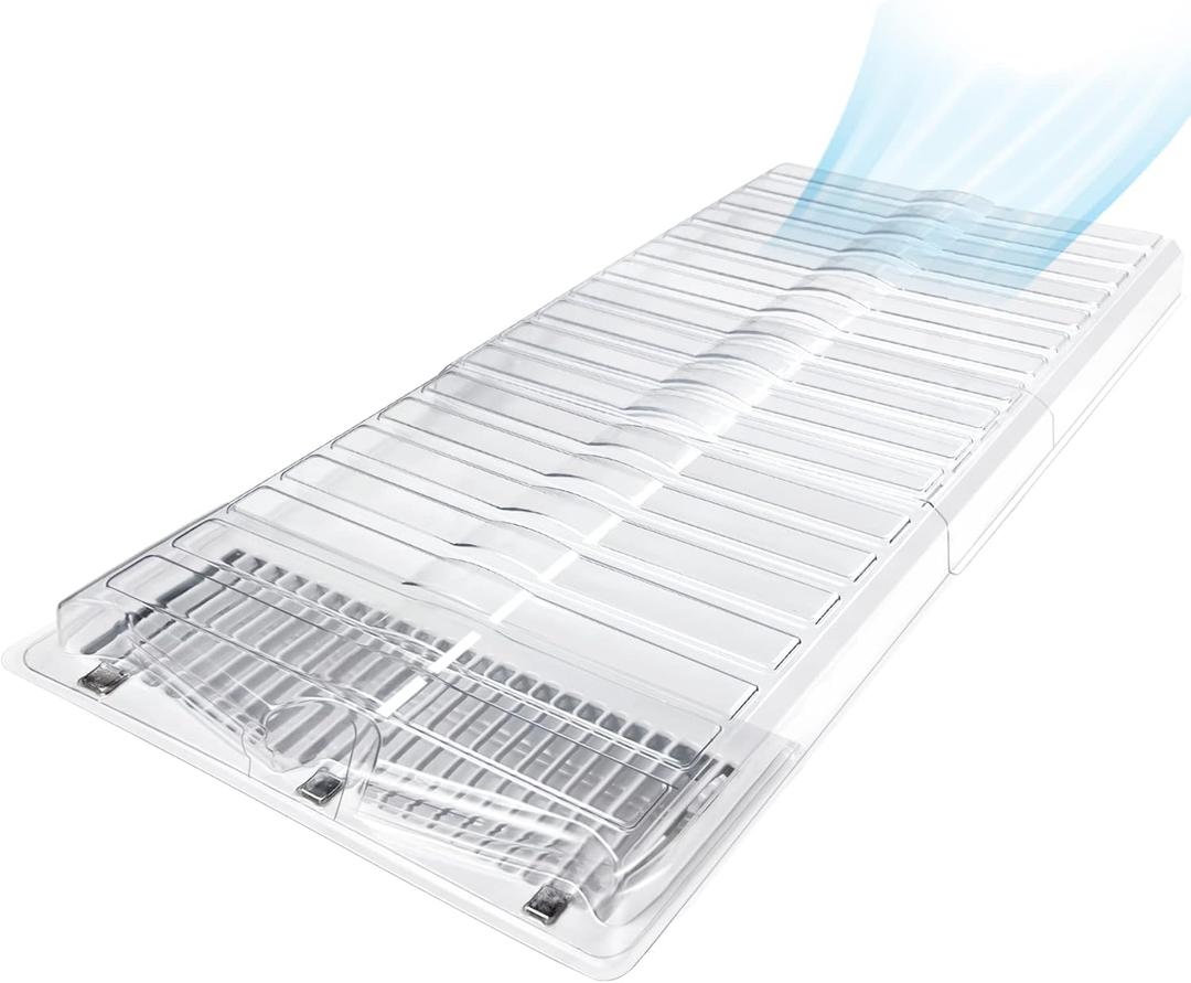 Air Vent Extender for Under Furniture, Floor Vent Deflector for Floor Register Up to 12" Wide, Extends from 17"-33" (1PCS)