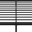 EMODA 10 Inch King Bed Frame No Box Spring Needed, Heavy Duty Metal Platform with Steel Slats, Noise Free, Easy Assembly, Black