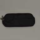 Della Gao Pencil Case Large Capacity Pencil Pouch Aesthetic Pencil Box for Office Stationery Organizer, Simple Sturdy Multifunctional Pencil Bag for Men - Black